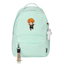 Anime Haikyuu Karasuno VBC Women Backpack Kawaii Pink School Bags Nylon Bookbag Cartoon Travel Bagpack Small School Rugzak