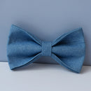 Collar de perro con lazo grabado gratis labrador bull bowknot pet collar correas ajustables hebilla accesorios bulldog francés Cowboy 01