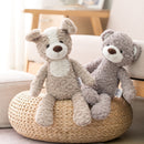 Super suave piernas largas bebé apaciguar juguete rosa conejito gris oso de peluche perro elefante unicornio animales de peluche muñeca juguetes para niños