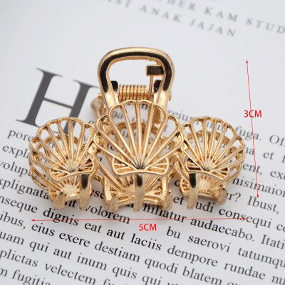 1Pcs  Fashion Smal Simple Wild Geometric Hair Claw for Women Girls Clamps Hair Crab Metal  Hair Clip Claw Accessories Headwear