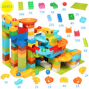 Big Size Assembly Blocks Marble Race Run Maze Ball Building Blocks Funnel Slide Building Bricks Toys For Children Kid Gifts