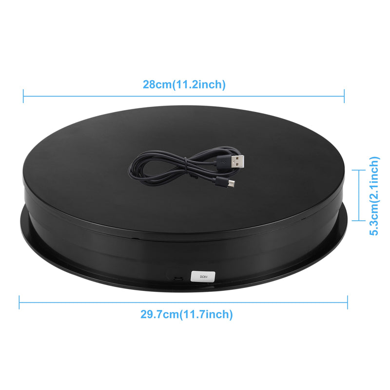 PULUZ USB Electric 360 Degree Rotating Turntable Display Stand For Photography Video Vlog Shooting Props Turntable 15 30cm