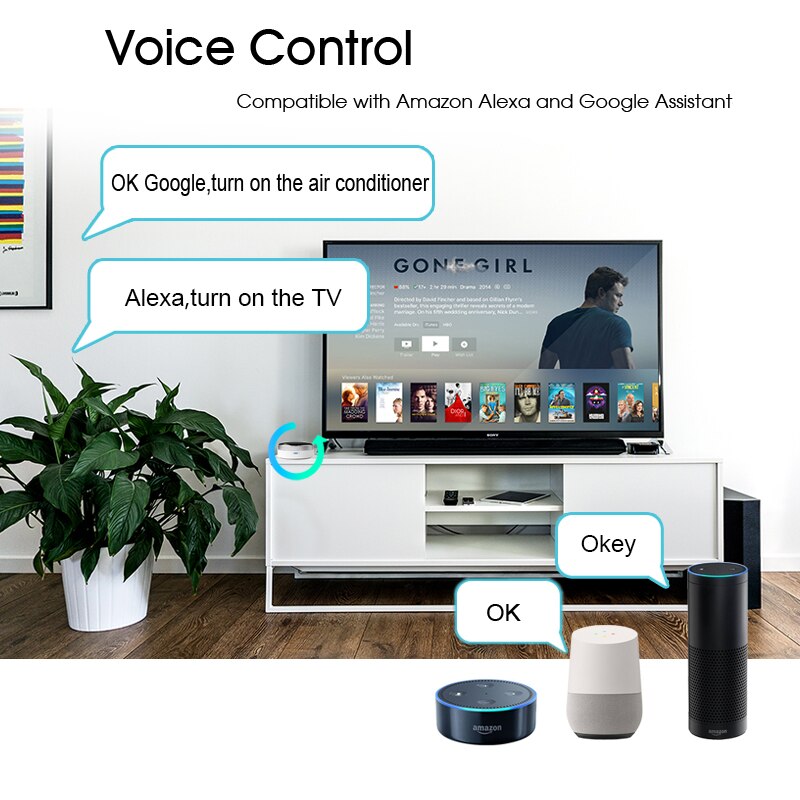 Universal IR Smart Remote Control WiFi Infrarot Home Control Hub Tuya App Funktioniert mit Google Home Alexa Siri