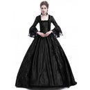 Erwachsene Frau Palace Court Prinzessin Kleid Dünnes elegantes Ballkleid Quadratischer Kragen Spitze Halloween Kostüme Renaissance Mittelalterliches Kleid