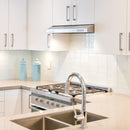 CIARRA 60cm Visor Cooker Hood Undercabinet Hoods Stainless Steel Wall Mounted Kitchen Extractor Fan [Energy Class C]