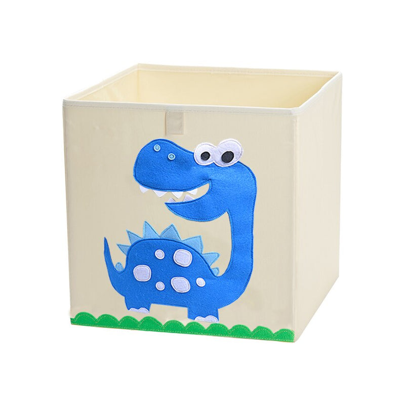 13 inch Foldable Embroidery Animal Cube Storage Box Oxford Fabric Kids Toys Organizers Bins Chest Organizer for Kids Nursery