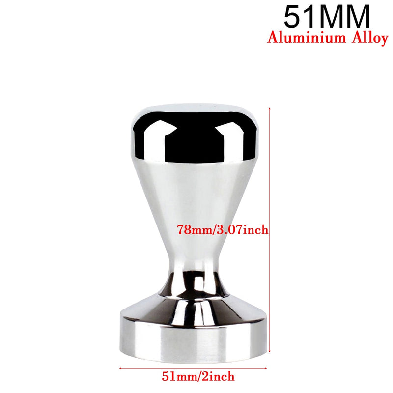 51mm 53mm 58mm 3 Angle Flat Base Coffee Tamper for Espresso Coffee Machines Press Coffee Grinder Cafe Powder Hammer