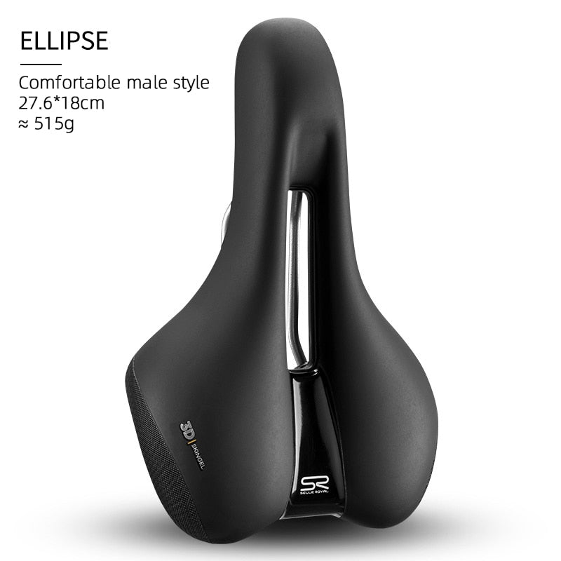 SELLE ROYAL MTB Bike Bicycle Saddle Rail Hollow Breathable Absorption Rainproof Soft Memory Sponge Bike Cycling Seat Saddle