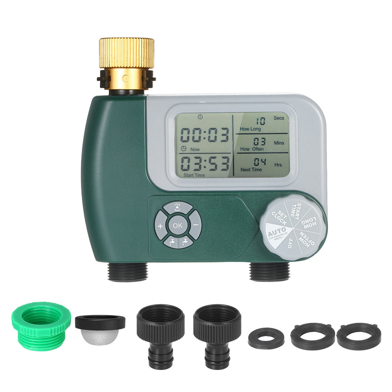 Programmable Digital Hose Faucet Timer Battery Operated Automatic Watering Sprinkler System Irrigation Controller with 1/2Outlet