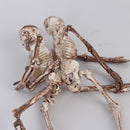 1 Uds acuario esqueleto humano resina pecera cráneo esqueleto resina ornamento reptil tanque pecera acuario Decoración