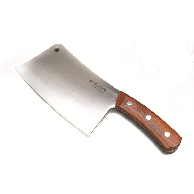 Big Bone Knives Chopping Knife 835g Stainless Steel Cleaver 5mm Blade Chopping Kitchen Knives Cutting Pork Bone 4Cr14mov Cutlery