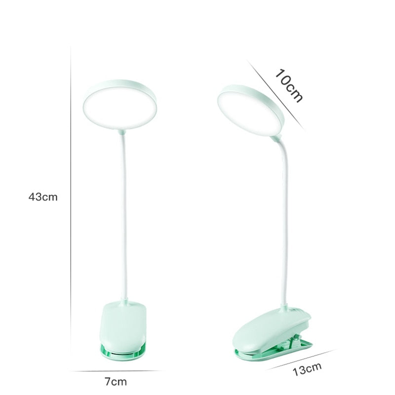 USB-Multifunktions-LED-Klemm-Schreibtischlampe, flexible Schwanenhals-Touch-Dimm-Tischlampe, Clip-on-Lampe für Bücherbett, Büro und Computer