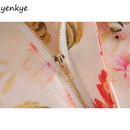 Floral Print Shorts Women Free Belt High Waist Casual Short Mujer Fashion Summer Short femme vetement femme  LDZZ6309