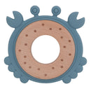 1PC Silicone Teether Baby Rudder Shape Wooden Teether Ring Kid Gift Food Grade Silicone Children&