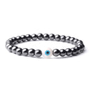 Pulsera de terapia magnética para pérdida de peso, pulsera de hematita con cuentas de 6mm para el cuidado de la salud, pulsera de piedra lunar Natural, pulsera de joyería
