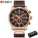 CURREN Brand Watch Men Leather Sports Watches Men&