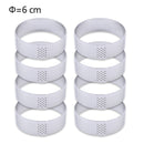 6 8 10 CM Stainless Steel Tart Mold Ring Tartlet Cake Mousse Molds Cookies Pastry Circle Cutter Pie Ring Perforated