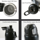 1000 ml / 750 ml Doppel-Edelstahl-Sport-Thermosbecher mit Tasche, Kaffee, Tee, Isolierflasche, Reisebecher, Klettern, Thermowasserflasche