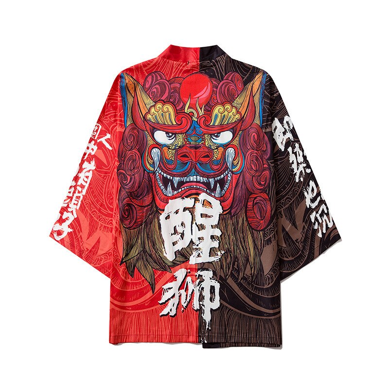 Spring Autumn Japanese Traditional Haori Samurai Oriental Yukata Clothing кимоно японский стиль High-quality Daily Street Wear