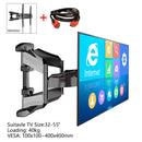Soporte de TV de 6 brazos para 32-55 "MAX VESA 400x400mm LCD soporte de pared soporte de movimiento completo inclinación retráctil soporte de TV soporte retráctil