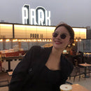 Titanium With 18K Gold Geo Wide Statement Drop Earrings Punk Party Gown Runway T show Gothic  Rare  Korean Japan INS Boho Top