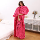 Nordic Photography Decorative Blanket Chenille Chunky Knitted Blanket Area Rug Mat Super Thick Soft Manual Weaving Blanket D30