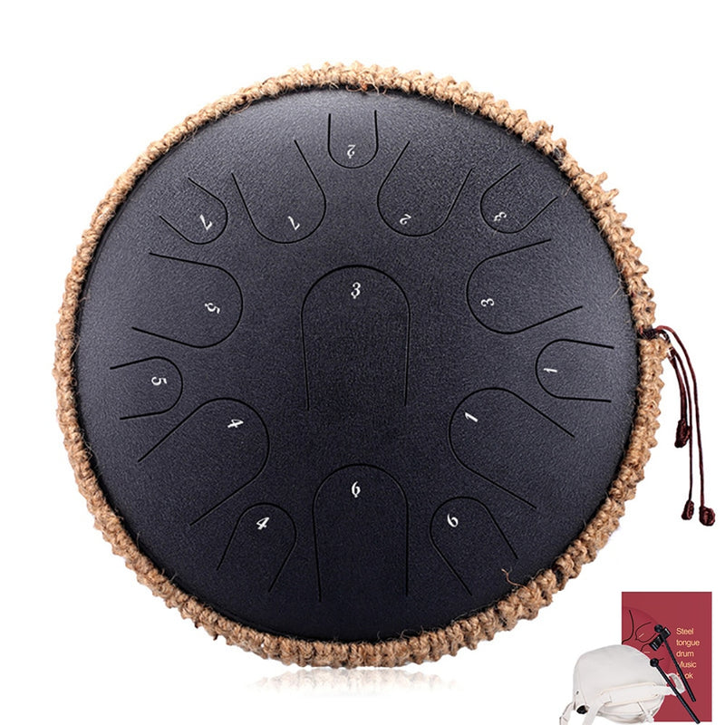 Hluru nuevo tambor de lengua de acero 13 pulgadas 15 tambor de tono tambor de mano instrumento de percusión Yoga meditación amantes de la música regalo
