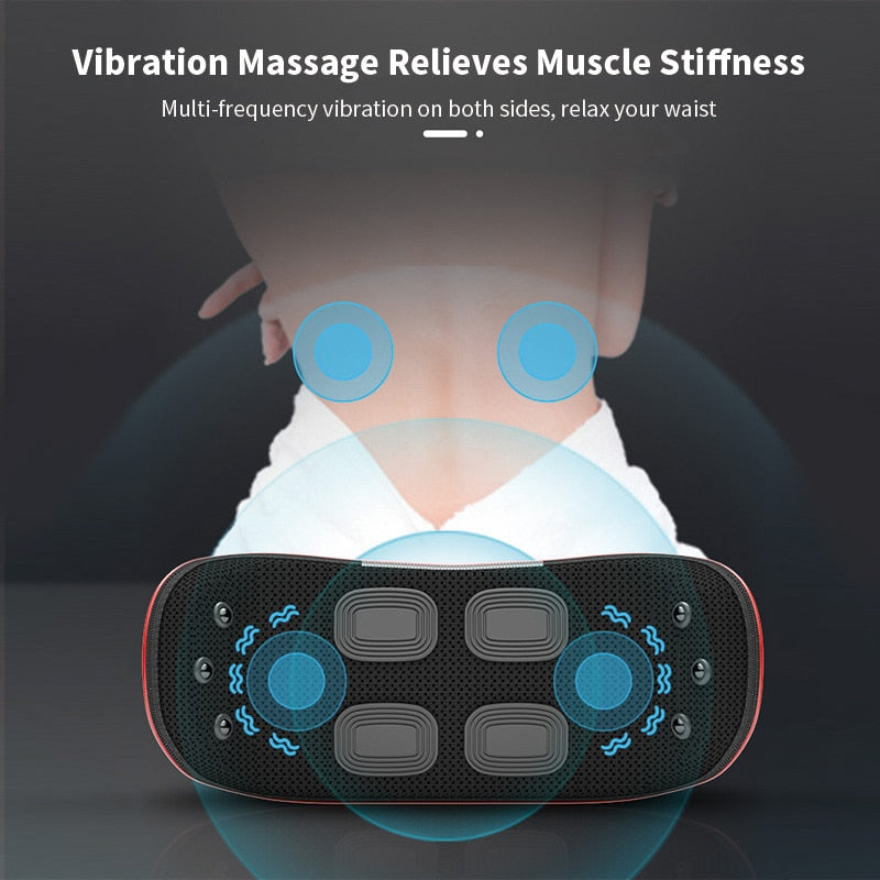 Dispositivo de tracción Lumbar eléctrico Jinkairui, masajeador de espalda y cintura de doble cuidado, soporte de columna vertebral con vibración para calentar la cintura, aliviar la fatiga