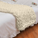 Nordic Photography Decorative Blanket Chenille Chunky Knitted Blanket Area Rug Mat Super Thick Soft Manual Weaving Blanket D30