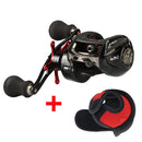 JITAI Fishing Reel 8Kg Max Drag Have PE 4 Strands line 14+1BBs Left Right Hand Lure Bait Casting fishing Baitcasting reel