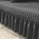 Elastic Sofa Cover Living Room Solid Color Sofa Cover Lattice Sofa Cover Elegant Skirt for Living Room Armchair Couch Sofa