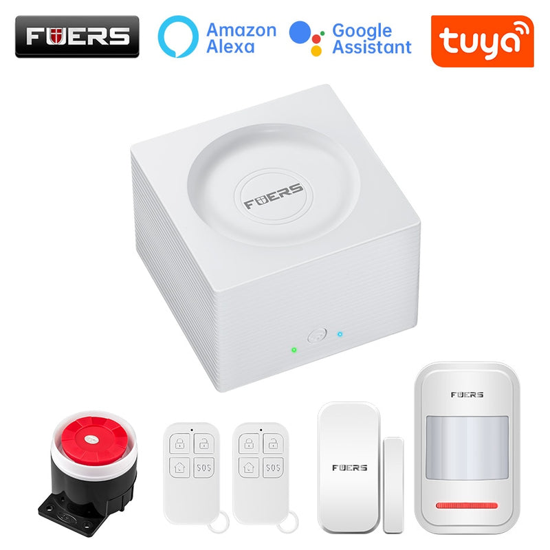 FUERS G95 Wifi GSM Alarmanlage Smart Life Alarm Home Security Alarmanlage Tuya APP Alexa 433MHz Smart Home Einbruchalarm