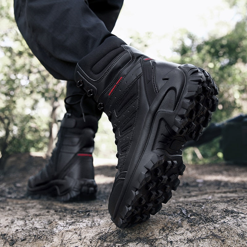 Botas militares de marca para hombre, botines antideslizantes para hombre, botas impermeables de invierno para hombre, botas de moto para hombre, botas de desierto para exteriores