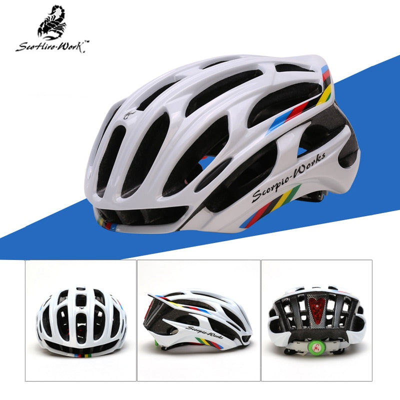 Casco Ciclismo Mtb Bike Cycling Helmet ML Led Warning light Bicycle Helmet Cycling Capacete De Ciclismo Casco Bicicleta Casque