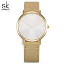 Shengke Brand New Fashion Simple Style Top Famous Luxury Brand Quartz Watch Women Leather Watches Reloj Mujer Zegarek Damski
