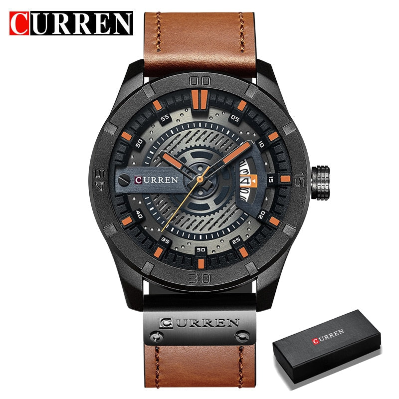 CURREN Hot Fashion Creative Uhren Casual Military Quarz Sport Armbanduhr Display Date Male Clock Hodinky Relogio Masculino