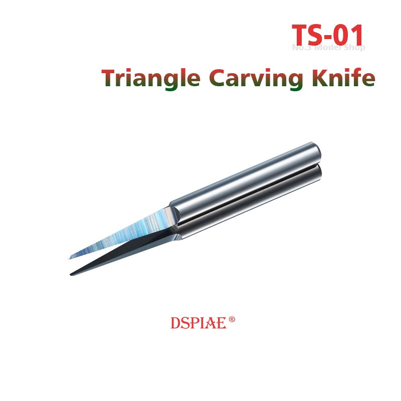 DSPIAE TS-01 Gundam Military Model Making Tool Tungsten Steel Triangle Carving Knife Hobby Accessory