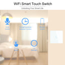 Interruptor táctil de pared Wifi UE No requiere cable neutro interruptor de luz inteligente 1 2 3 Gang 220V Tuya Smart Home compatible con Alexa Google Home