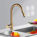 Senlesen Brushed Golden Kitchen Faucet Pull Out Spout Stainless Steel W/ Pull Down Sprayer Single Handle Kitchen Sink Faucets