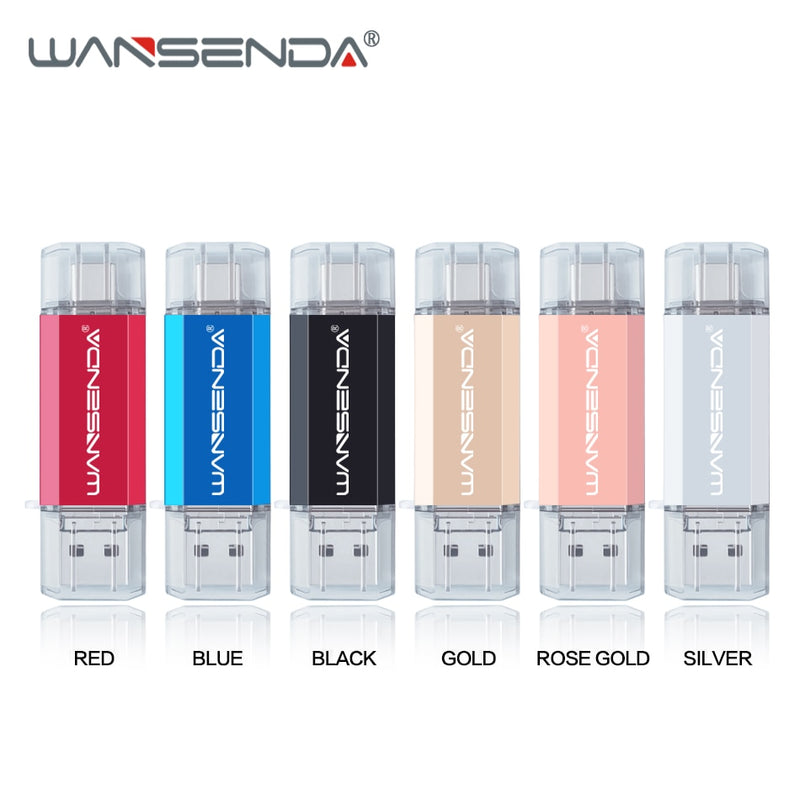 Wansenda OTG 3 in 1 USB-Sticks USB3.0 &amp; Type-C &amp; Micro USB 512GB 256GB 128GB 64GB 32GB 16GB Pendrives Pen Drive Cle USB