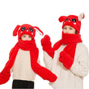 Sombrero divertido lindo de invierno, sombrero con Orejas de conejo en movimiento, juguetes de terciopelo, sombrero de aro para el pelo, sombrero de conejo, sombrero con orejas que se mueve, juguete de peluche, regalos de 5 colores para niños