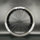 BOTY white decals 700C Road bike light carbon wheels 50mm depth 25mm width clincher/Tubular Bicycle carbon wheelset with R36 hub