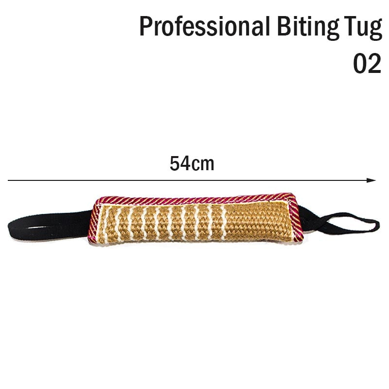 Dog Biting Pillow Tug Stick Hemp Training Chewing Durable Linen Molar Clean Teeth Interactive Toys Outdoor 2 Rope Pets Supplies