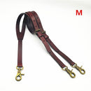 Suspenders Vegetable tanning leather strap Bronze retro scalper strap