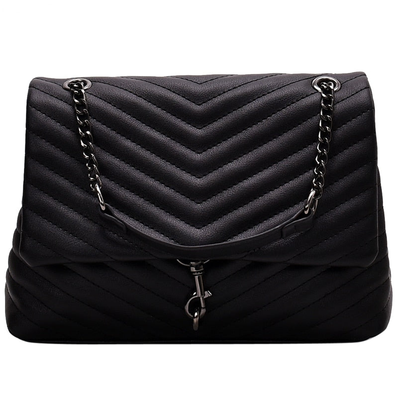 Fashion Designer Women Chain Pu Leather Shoulder Bag High Quality Ladies Crossbody Bags for Women Casual Small Messenger Bags