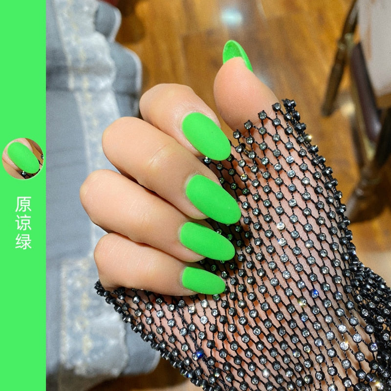 Beautilux Nagellack-Set Green Color Collection Neon Nails Art Gels Varnish Lot Soak Off UV LED Nail Lacquer Set 10ml x6pcs