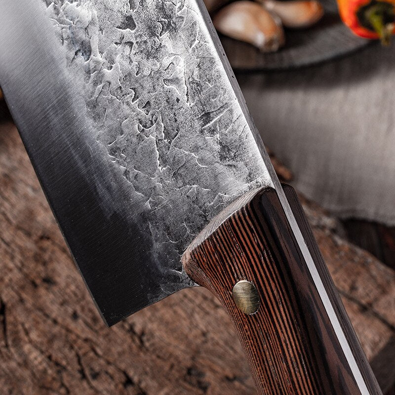 CHUN-cuchillo de cocina forjado a mano, carne picada profesional, rebanada de verduras, cuchillos tradicionales para ahorrar trabajo, cuchilla afilada Nakiri