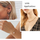 80-160pcs Cubic Zirconia Rhinestone Charms Pendants Drop Heart Crystal Charms for Jewelry DIY Earrings Necklace Bracelet Making