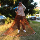 XC LOHAS American Hand Cast Fishing Net 2.4M-7.2M Small Mesh Hand Throw Cast Network With Sinker and without Sinker Fish Trap