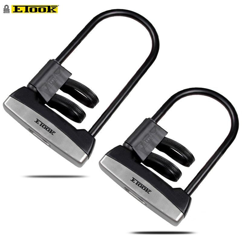 Etook U-lock Bike Lock Anti-theft Steel Electric Bicycle Scooter Convenient Lock Frame Bicycle Accessories ET110